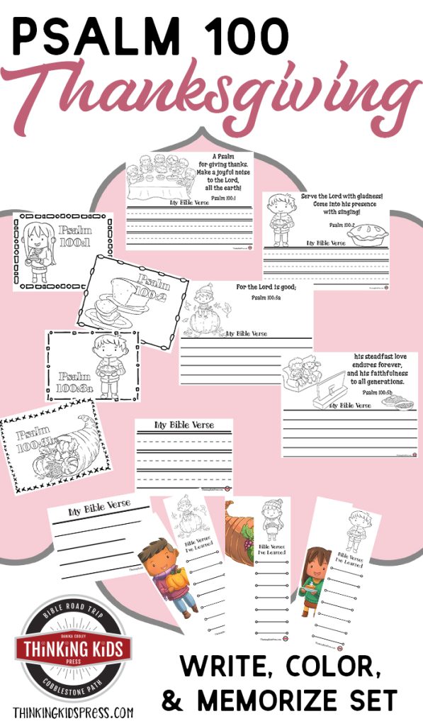 Psalm 100 for Kids | Write, Color, and Memorize Set