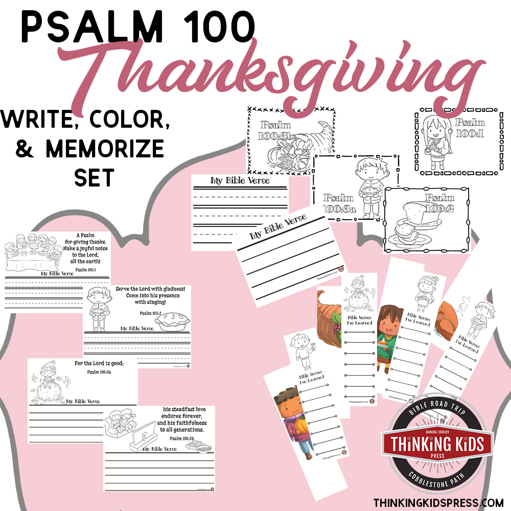 Psalm 100 for Kids | Write, Color, and Memorize Set