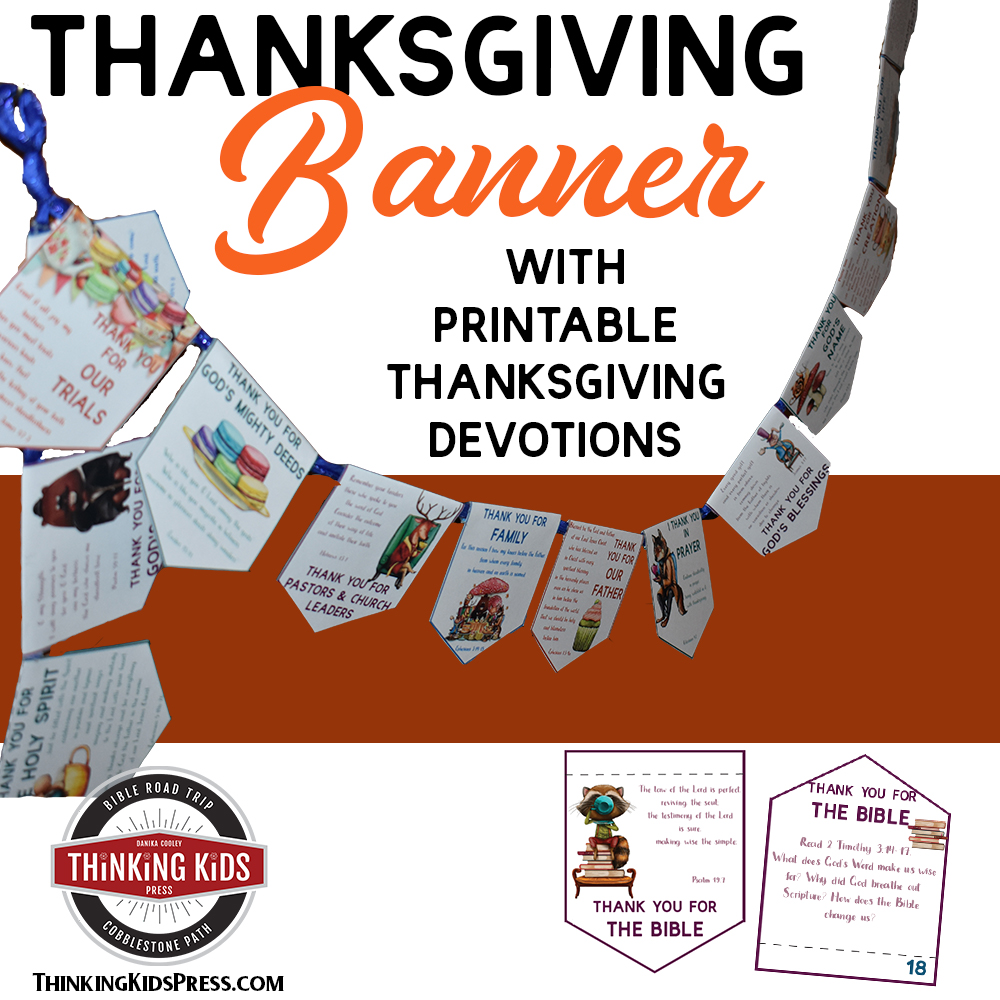 Thanksgiving Banner with Printable Thanksgiving Devotions
