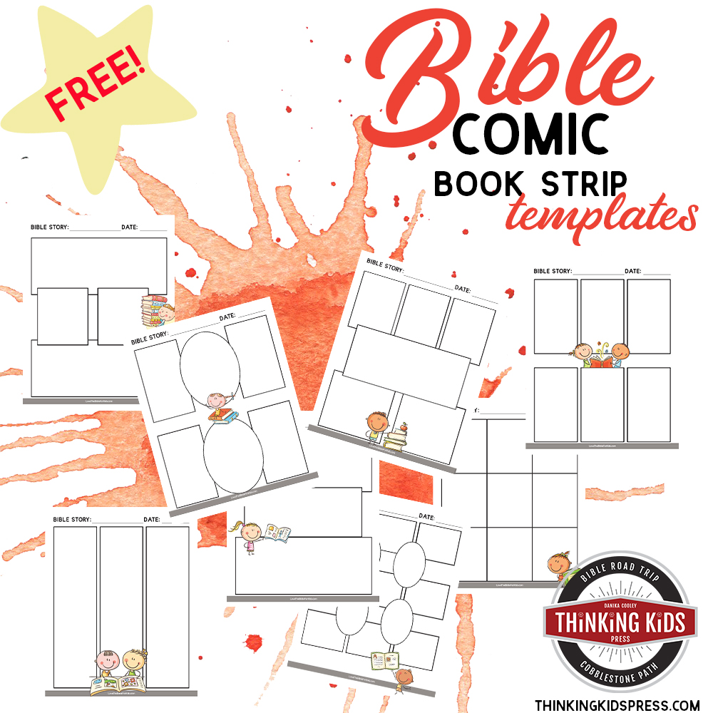 Blank Comic Book Strip Template for Bible Stories