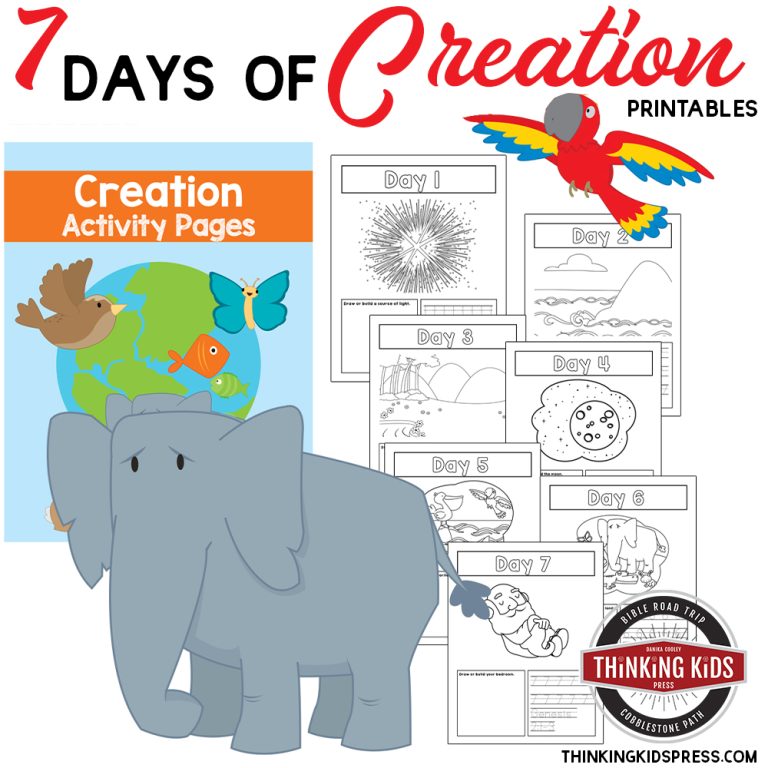 7 Days of Creation | Color Number Printables