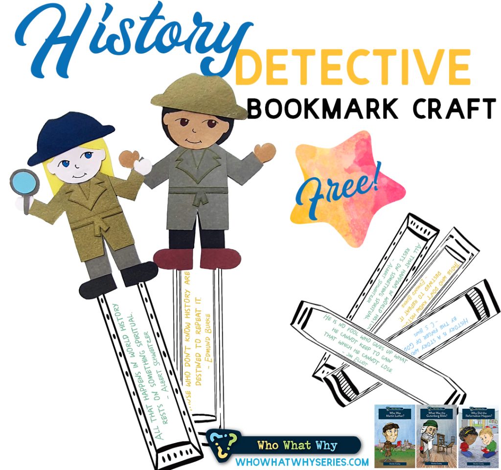 History Detective Bookmark Craft for Kids