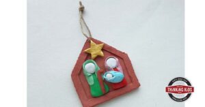 Nativity Ornament to Make with Your Kids