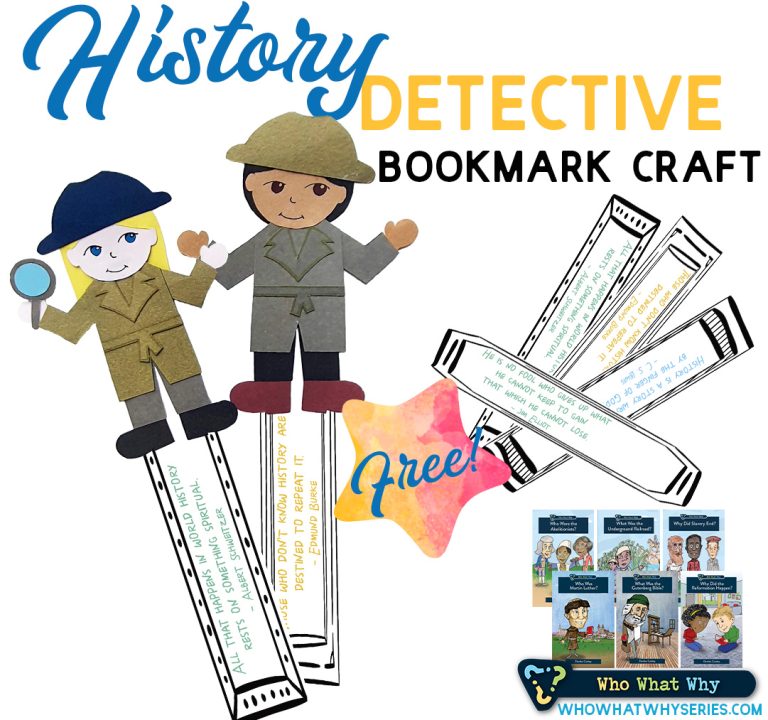 History Detective Bookmark Craft for Kids SQ - Thinking Kids