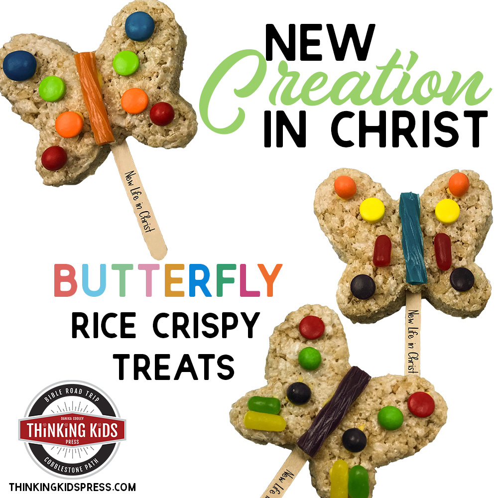 New Creation in Christ Butterfly Rice Crispy Treats