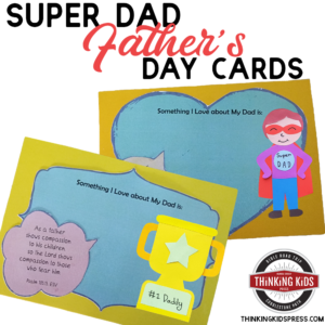 Super Dad Printable Father's Day Cards
