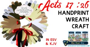 Acts 17:26 | Handprint Wreath Craft