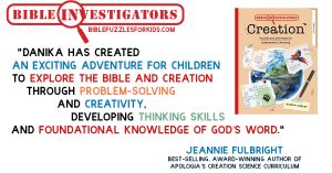 Bible Investigators | Bible Puzzles for Kids