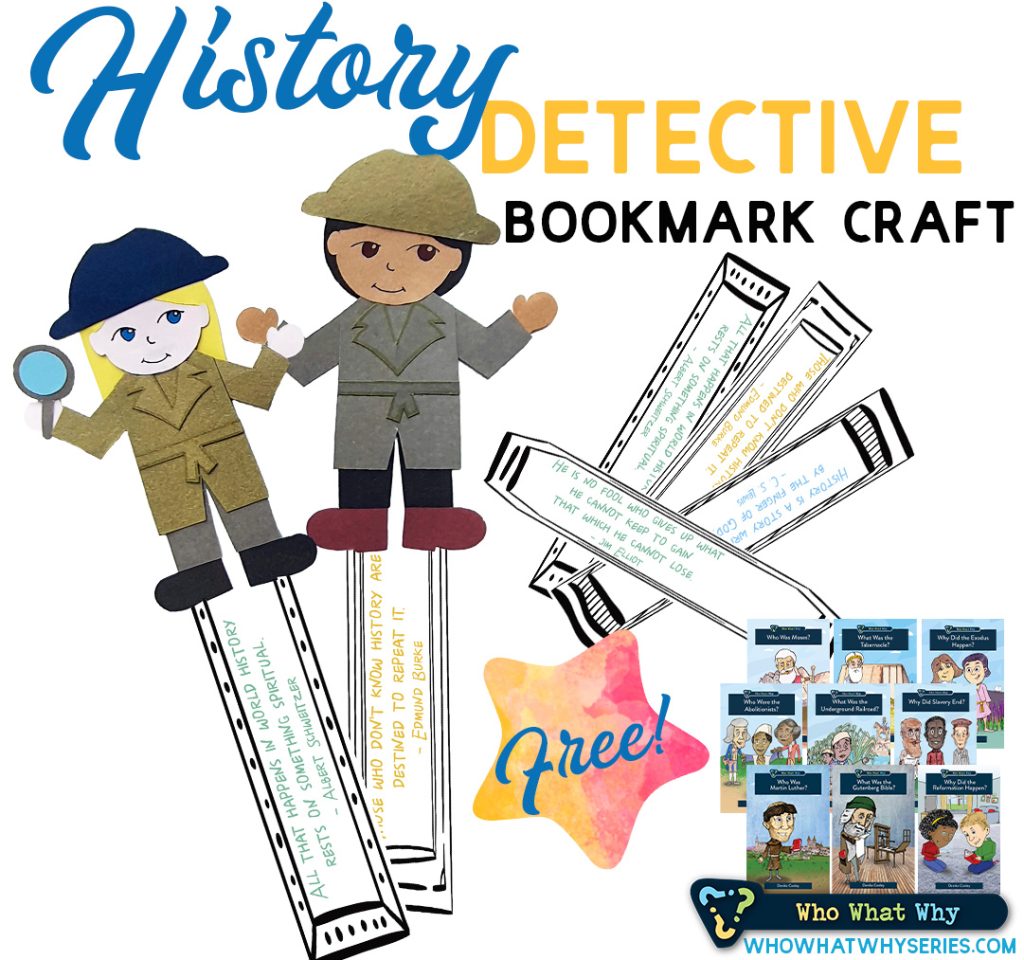 History Detective Bookmark Craft for Kids