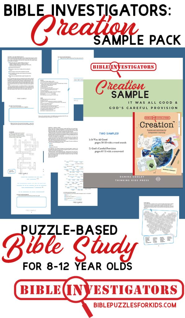 Creation Bible Study for Kids | Free Printable Sample