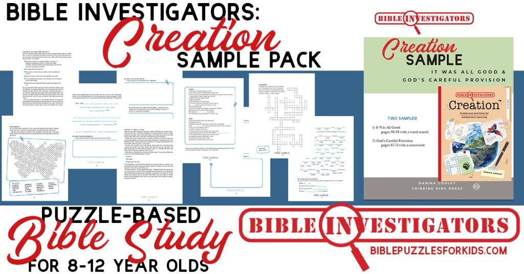 Creation Bible Study for Kids | Free Printable Sample