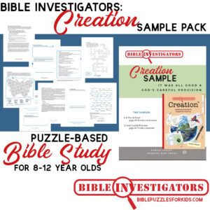 Creation Bible Study for Kids | Free Printable Sample