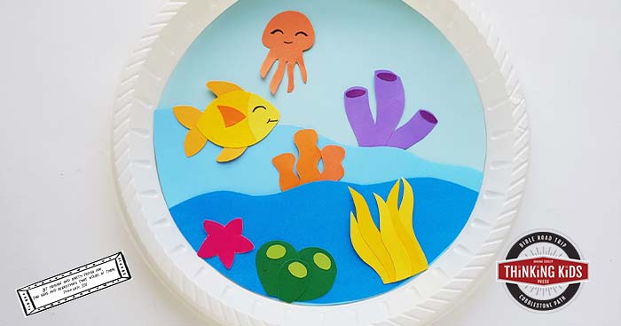 Psalm 69 34 Paper Plate Craft