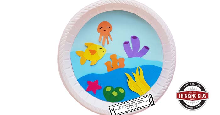 Psalm 69 34 Paper Plate Craft