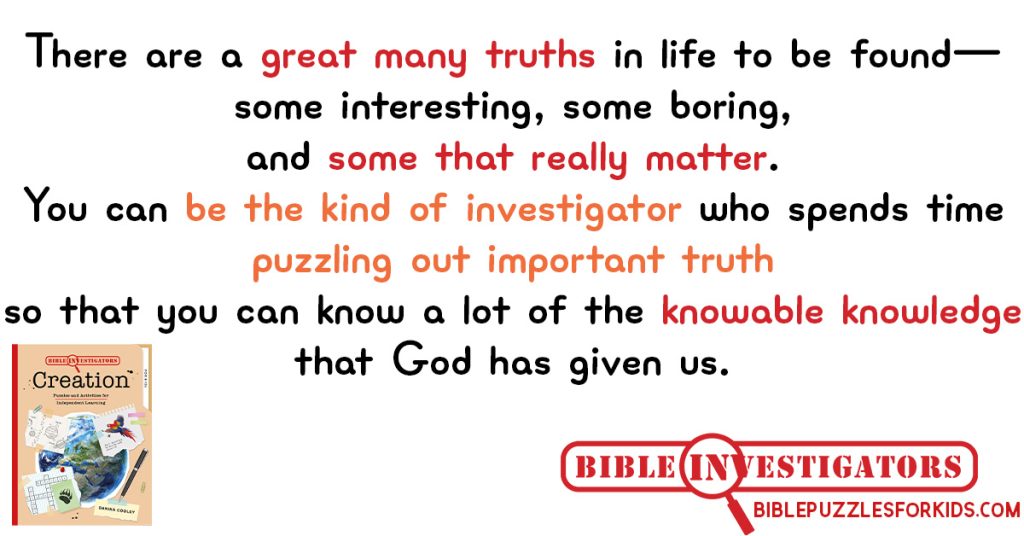Bible Investigators: Creation