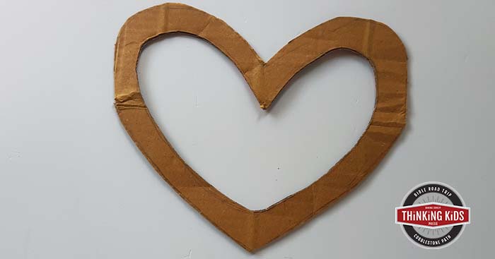 Love One Another Bible Verse | John 15:12 Heart Wreath Craft