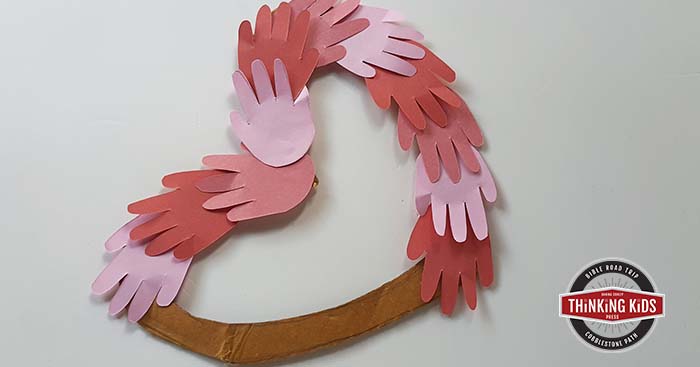 Love One Another Bible Verse | John 15:12 Heart Wreath Craft