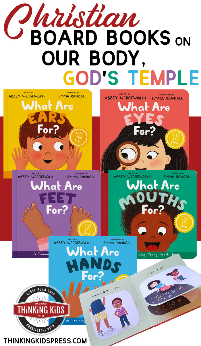 Christian Board Books on Our Body, God's Temple Thinking Kids