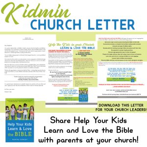 Kidmin Family Discipleship Church Letter - HYKLLB