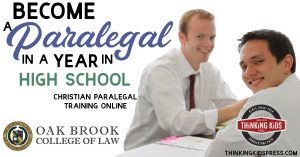 Become a Paralegal in a Year in High School | Paralegal Training Online