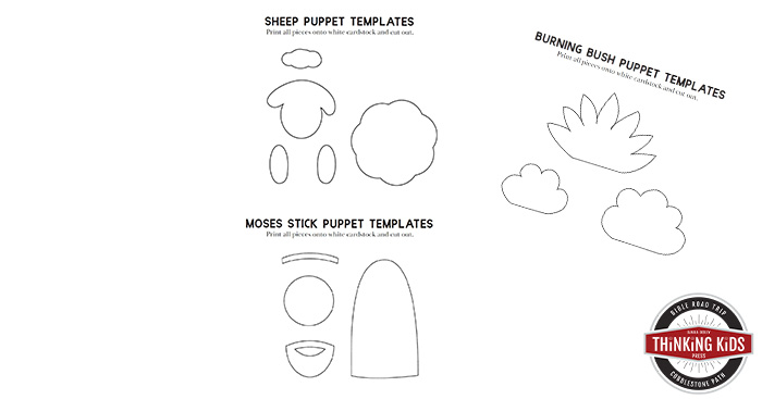 Moses and the Burning Bush Craft | Bible Stick Puppets