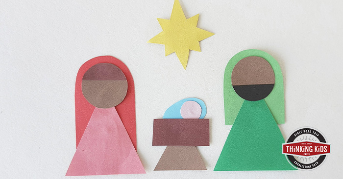 Nativity Scene Christmas Card Craft for Kids