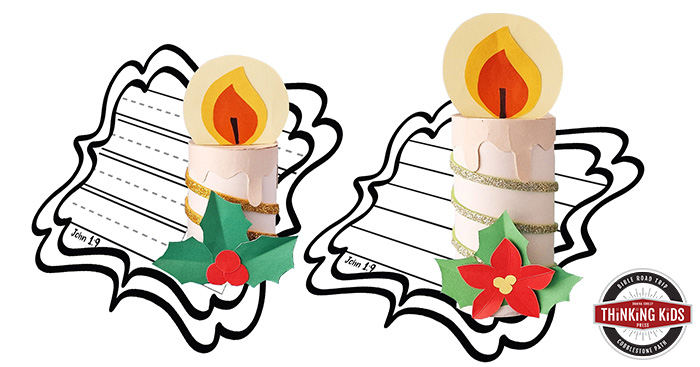 Jesus is the True Light | Christmas Candle Craft for Kids