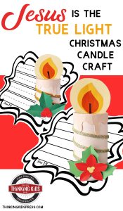 Jesus is the True Light | Christmas Candle Craft for Kids