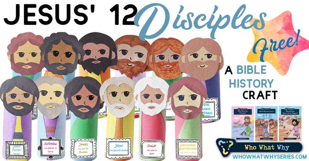 Jesus' 12 Disciples | Toilet Paper Roll Craft