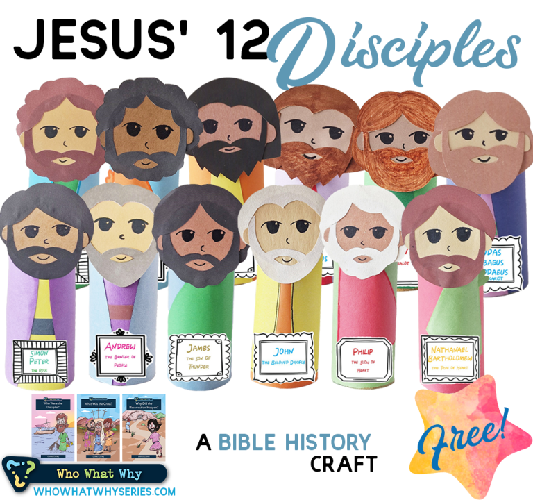 Jesus' 12 Disciples | Toilet Paper Roll Craft