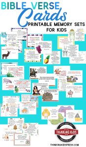 Bible Verse Cards | Printable Memory Sets for Kids