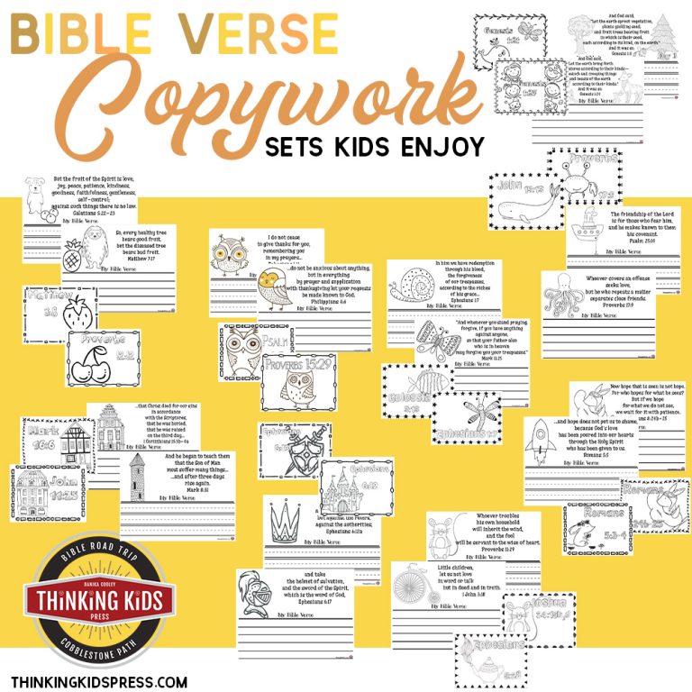 Bible Verse Copywork Sets Kids Enjoy