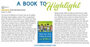 Help Your Kids Learn and Love the Bible Review