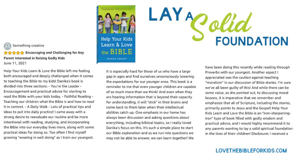 Help Your Kids Learn and Love the Bible Review
