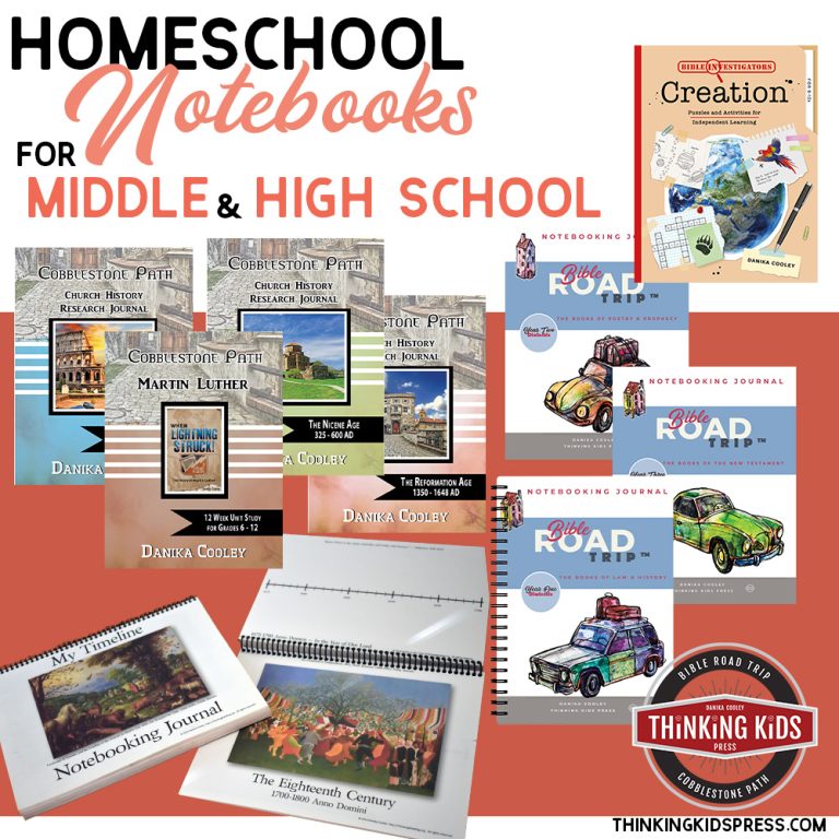 Homeschooling Notebooks for Middle and High School
