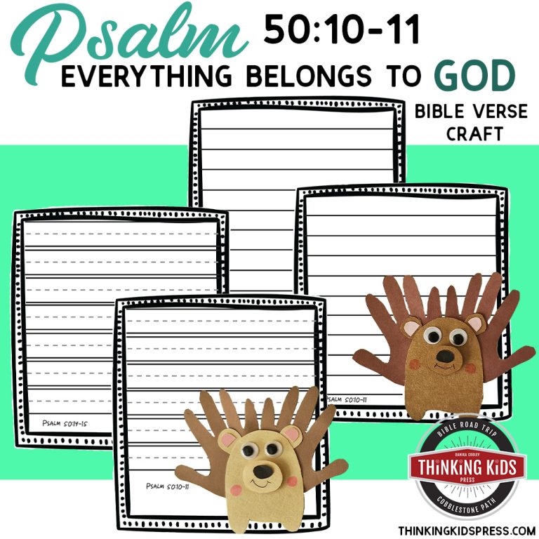 Psalm 50:10-11 | Everything Belongs to God Bible Verse Craft