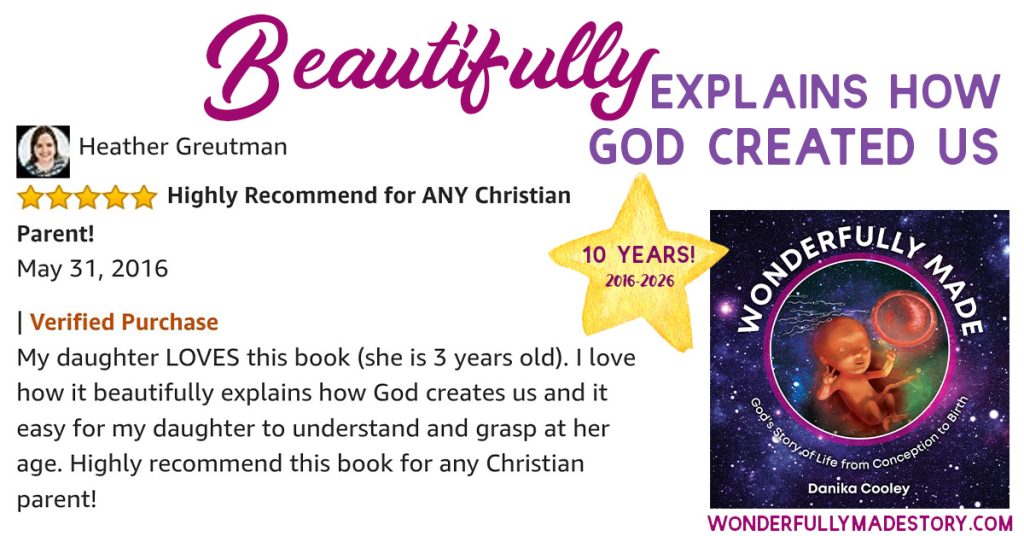 Wonderfully Made | God's Story of Life from Conception to Birth | by Danika Cooley