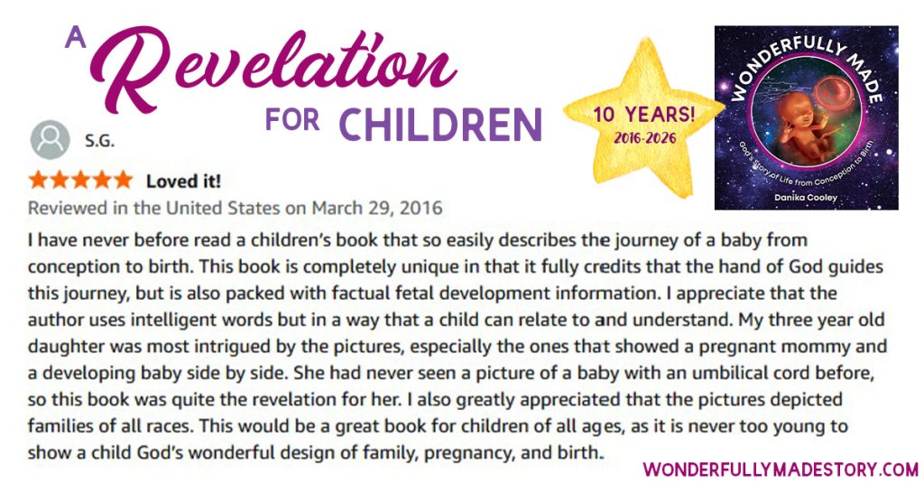 Wonderfully Made | God's Story of Life from Conception to Birth | by Danika Cooley