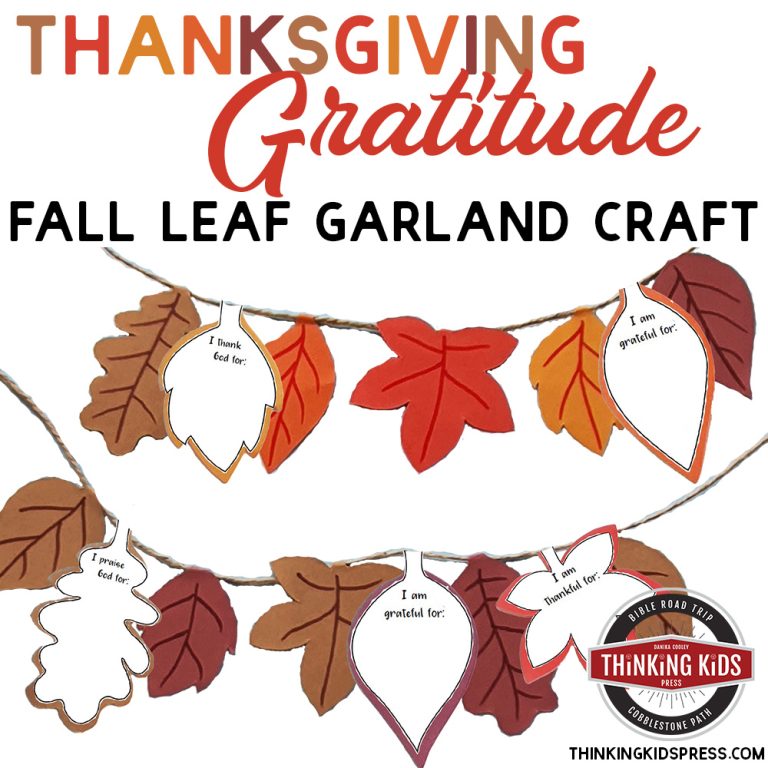 Fall Leaf Garland | Thanksgiving Gratitude Craft