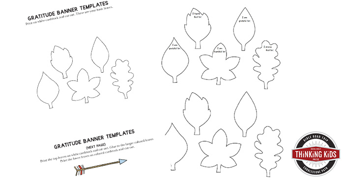 Fall Leaf Garland | Thanksgiving Gratitude Craft