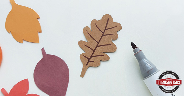 Fall Leaf Garland | Thanksgiving Gratitude Craft