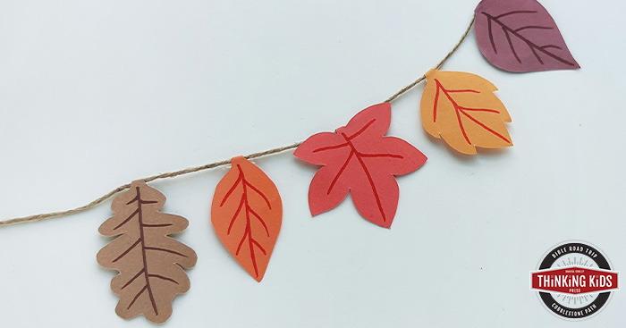 Fall Leaf Garland | Thanksgiving Gratitude Craft