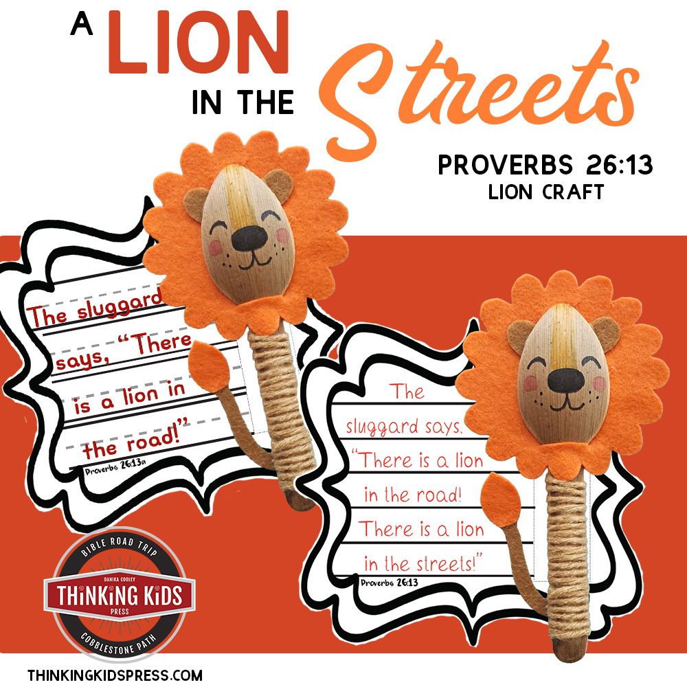 A Lion is in the Streets | Proverbs 26:13 Lion Craft