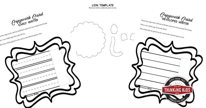 A Lion is in the Streets | Proverbs 26:13 Lion Craft