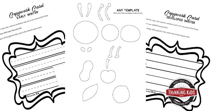 Proverbs Go to the Ant Craft for Kids