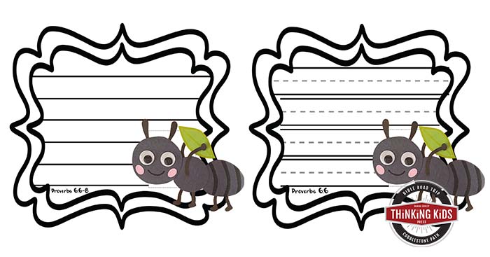 Proverbs Go to the Ant Craft for Kids