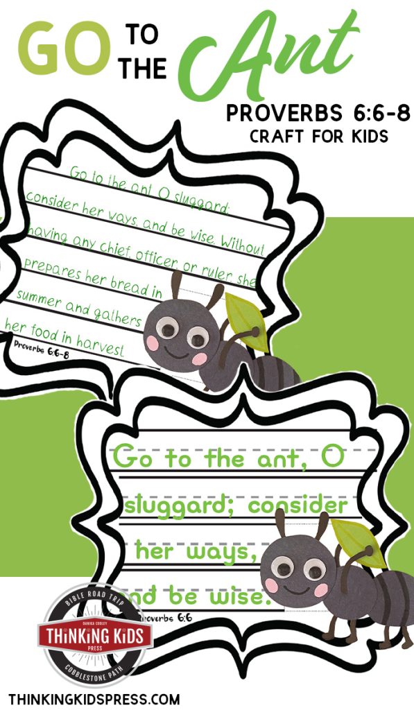 Proverbs Go to the Ant Craft for Kids