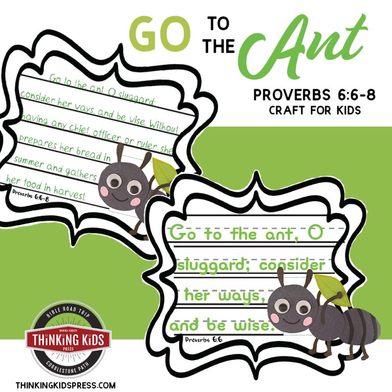 Proverbs Go to the Ant Craft for Kids