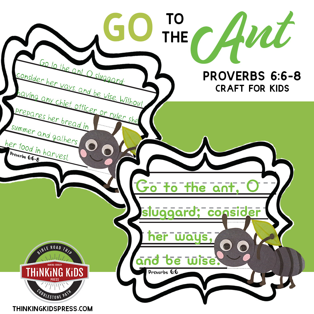 Proverbs Go to the Ant Craft for Kids